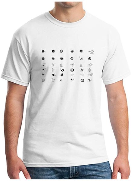 

mens robots silhouette soft print pure cotton comfort short sleeve crew neck t-shirts man novel casual sportswear male tees wholesale, White;black