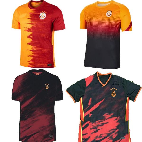 

20 21 galatasaray home away belhanda soccer jerseys 2020 2021 pre-match gomis cigerci fernando feghouli sneijde oztekin third football shirt, Black;yellow