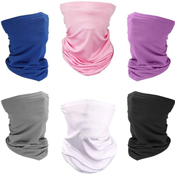 

6pc unisex открытый велоспорт bandana сплошная шея протектор protector рта теплый ветрозащитный лицо маска продукт многофункциональный heads
