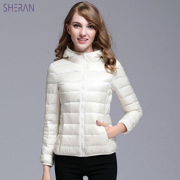 

sheran 2020 new womens coat with hood women hoodies slim fit outwear coats plus size jackets for women 4xl 5xl 6xl light jackets, Black;brown