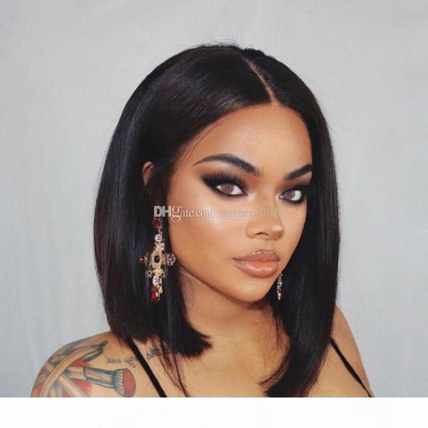 

glueless wigs bob cut wigs human hair bob full lace wig for black women full cuticle short bob lace wigs hipping, Black;brown