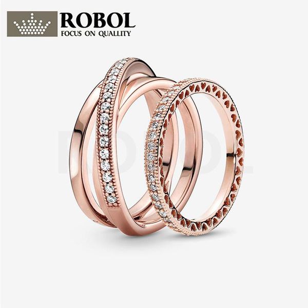 

cluster rings boutique s925 sterling silver ring, spiral white zircon gold-plated tone, exquisite and elegant, autumn, Golden;silver