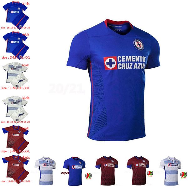 

2020 2021 cruz azul soccer jerseys 20 21 club cruz azul soccer jerseys men+ kids size s-xxl, Black;yellow