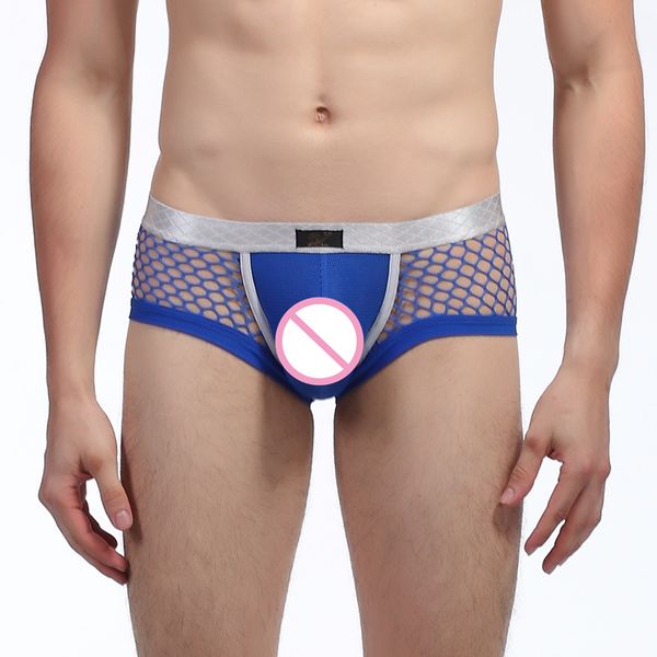 

3pieces/lot mens boxers underwear ultra-thin mesh breathable see through gay u pouch convex panties slip cueca boxer underwear, Black;white