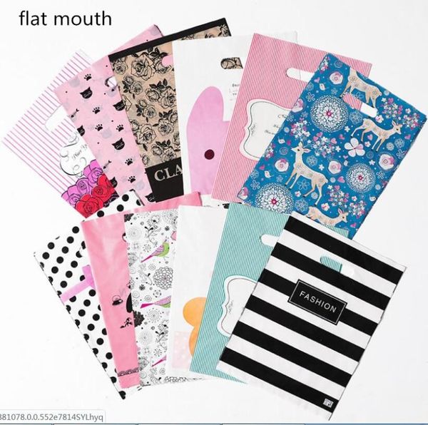 

100pcs cute cartoon large gift bags wedding party favor bags small packaging with handles jewelry organizer