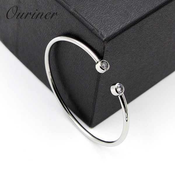 

новый бренд браслет высочайшее качество цвет золотой нержавеющая сталь ювелирные изделия включите cz кристалл письмо благородные женщины ман, Black