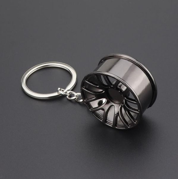 

hub new auto sports metal car wheel key rings keychain pendant silver gold fashion jewelry bag hangs drop ship