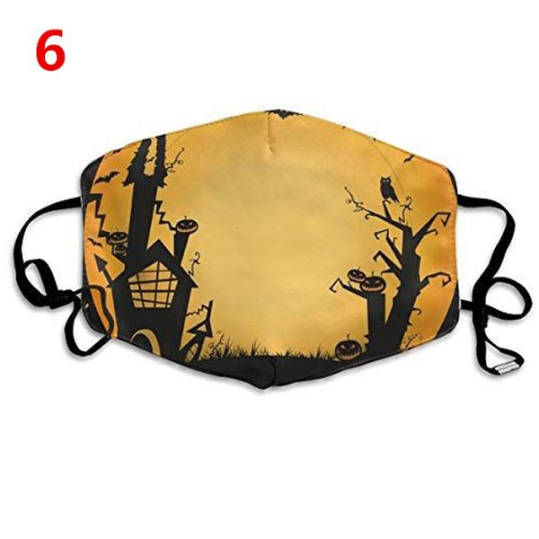

printing colorful cotton halloween 3d design face protective mouth cover reusable washable dustproof mask for women men