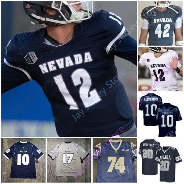 Maglia da calcio Nevada Wolf Pack Ncaa College Colin Kaepernick Carson Strong Devonte Lee Shane Illingworth Nate Cox Taua Sanders K