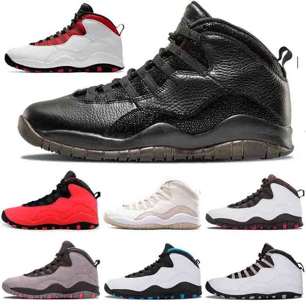 

2020 new basketball shoes 10 mens womens 10s vo white cool grey steel grey woodland camo racers sneakers