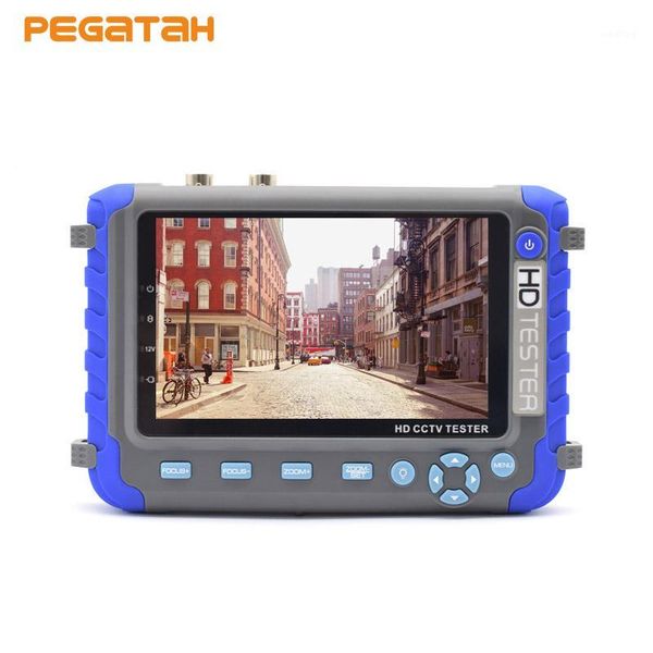 

5 inch 5mp 4mp 1080p ahd tvi cvi cvbs analog video security cctv camera tester monitor support /vga input net cable test1