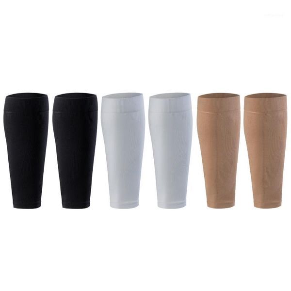 

sports socks 1 pair calf protective sleeves gelastic shin guards stockings fitness cycling running leg football compression sleeves1, Black
