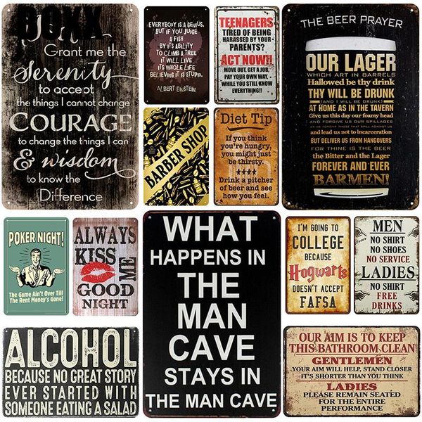 

alcohol plaque metal vintage tin sign pin up shabby chic decor metal signs vintage bar decoration metal poster pub room decor plate