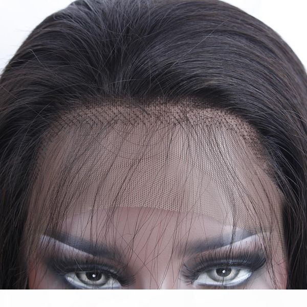 

preplucked 360 lace frontal wig with baby hair brazilian body wave lace frontal human hair wigs for women remy hair fabeauty, Black