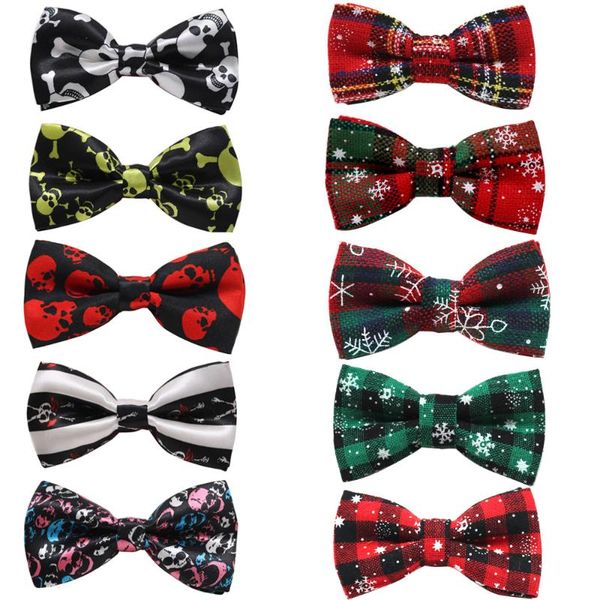 

dog apparel 1 pcs christmas bows movable pet bowtie collar accessories halloween supplies for small dogs