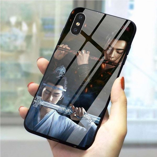 

wang yibo xiao zhan wild mobile phone case vip xs max x 66s xr 8 7 5s 5 11 profsional tempered glassvfe1