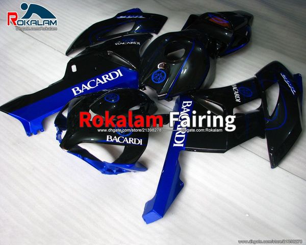 

for honda cbr1000rr 2005 black motorcycle 2004 2005 fairing kit cbr 1000 rr 2004 04 05 blue fairings (injection molding)