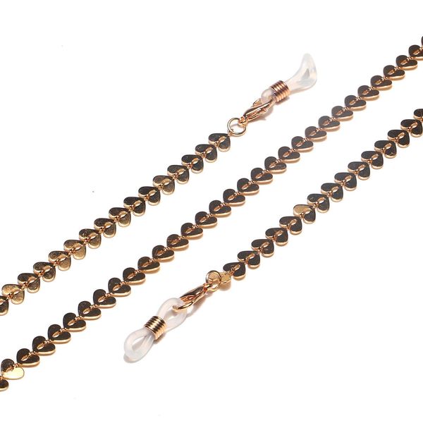 

2021 chic heart sequined mask chain holder gold color glasses chain straps sunglasses accessories 2021 chic h jllfua