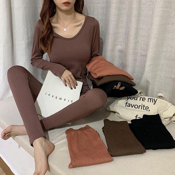 

autumn and winter 2020 new korean version of slim autumn clothes and trousers1, Black;white