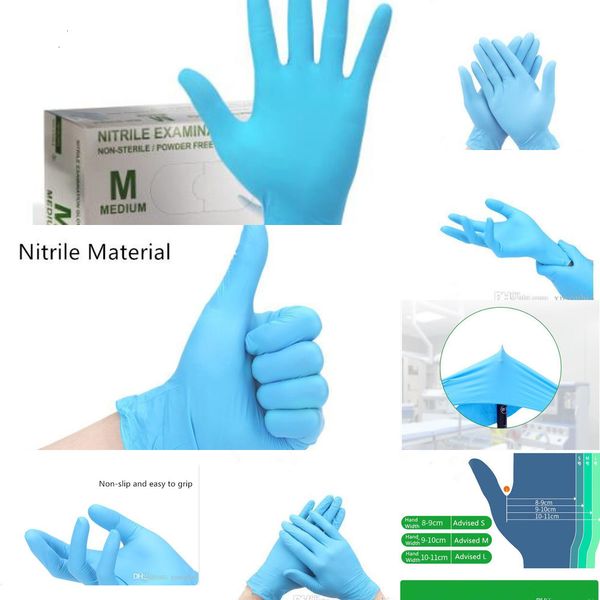 

disposable protective gloves 100pcs blue nitrile powder-glove wbl 001 2rzcw34c kyzi