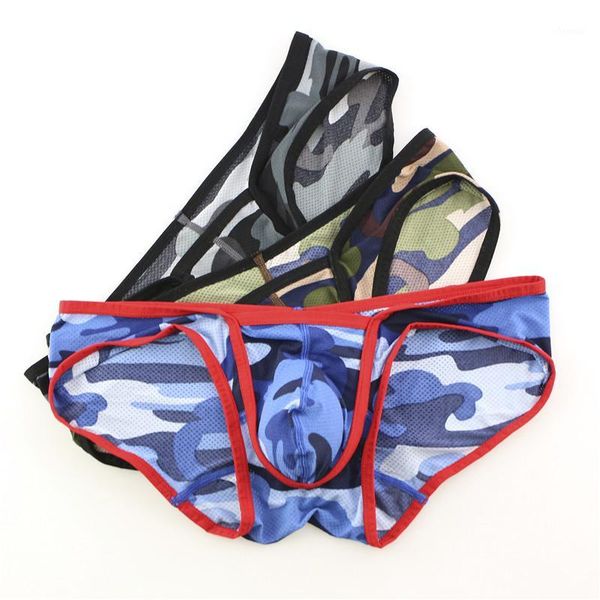 

3pcs/lot new briefs breathable men's underwear briefs men low waist men's male comfortable camouflage underpants1, Black;white