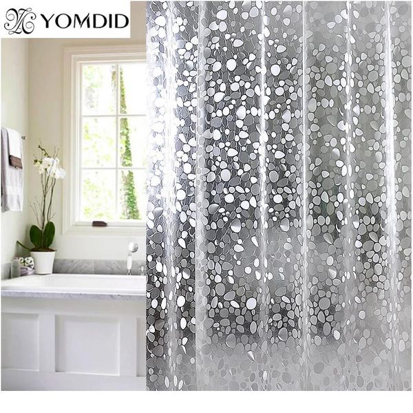 

пластиковый пвх 3d водонепроницаемый душевой занавес прозрачный белый прозрачный ванная комната против плесени полупрозрачная ванна занавес