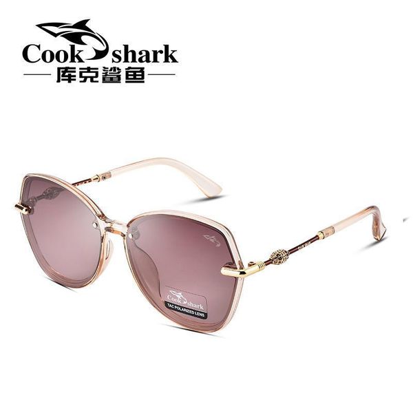 

official flagship store]cook shark women's polarizing sunglasses, Black