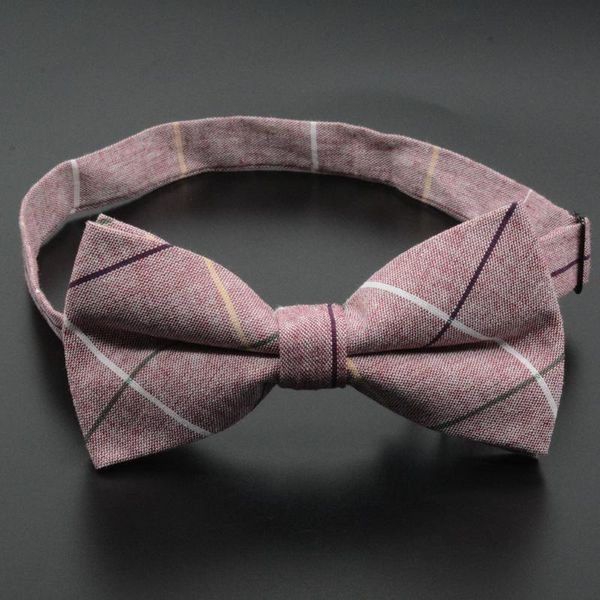 

мужская мода vintage bowtie check checkie имеянный 100% хлопок мягкий полосатый двойной переломистый бабочка мужчины лук-стяжки дизайнер cra, Black;gray