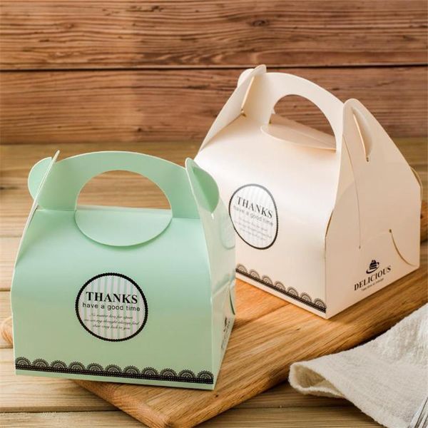 

gift wrap 10pcs paper portable thanks candy box wedding birthday favor tote cake sweet cookie boxes kid party decor diy bag supplies