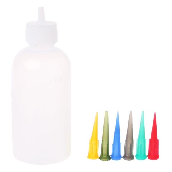 

5pcs jam painting squeeze bottles with 35 nozzles cake decor 50ml baking pastry d08d