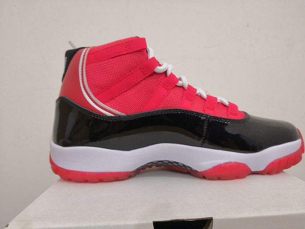 

high 11 bred black varsity red white men women basketball shoes 11s jumpman 23 space jam mens sneaker womens sports trainer, White;red