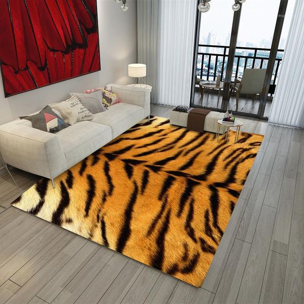 

carpets animal leopard giraffe tiger printed rug cowhide faux skin leather rugs and for home living room1