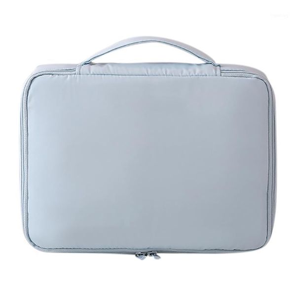 

cosmetic bags & cases coofit 1pc solid color storage bag large portable travel makeup with removable compartment unisex1