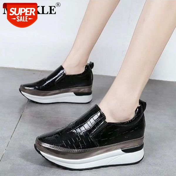 

mcckle women sneakers women's vulcanized shoes ladies pu leather shoes female non slip platform shoe slip on fashion new 2021 #em8p