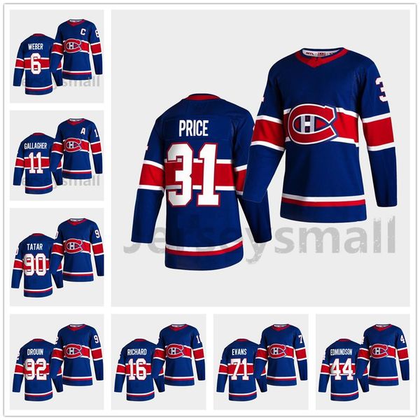 

carey price montreal canadiens 2021 reverse retro jersey shea weber brendan gallagher anderson patrick roy toffoli tatar evans jerseys youth, Black
