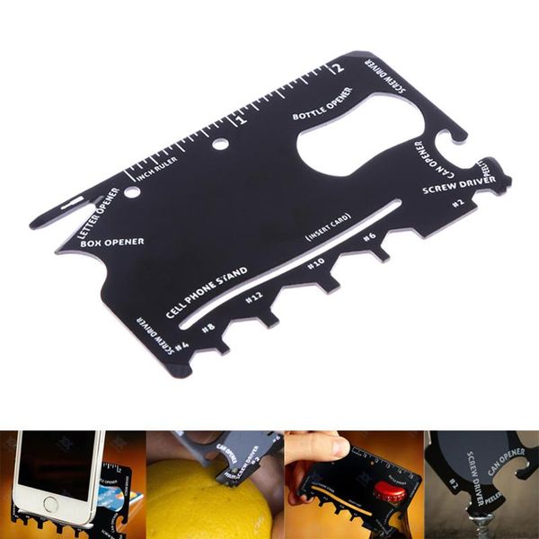 

edc outdoor kit gear credit card multi tool gadget camp opener wallet multifunction knife bottle survive pocket multipurpose wmtoqi