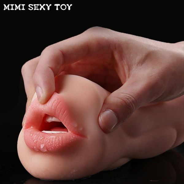 Gerçekçi vajina erkek masturbator oral ağız uçak fincan gerçek pussy sexo samimi mallar erkekler için derin boğaz çift delik seks oyuncak 201214