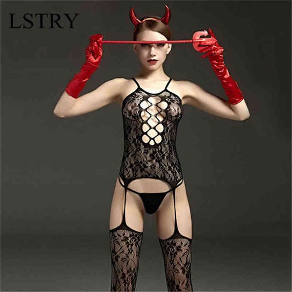 

nxy lingerie women fishnet underwear chemises catsuit teddies erotic cosplay langerie lenceria mujer costumes1217, Red;black