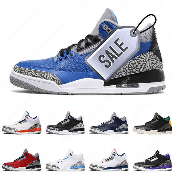 

basketball shoes jumpman 3 varsity royal unc court purple black cement throw line fire red 3s mens trainer sports sneakers m