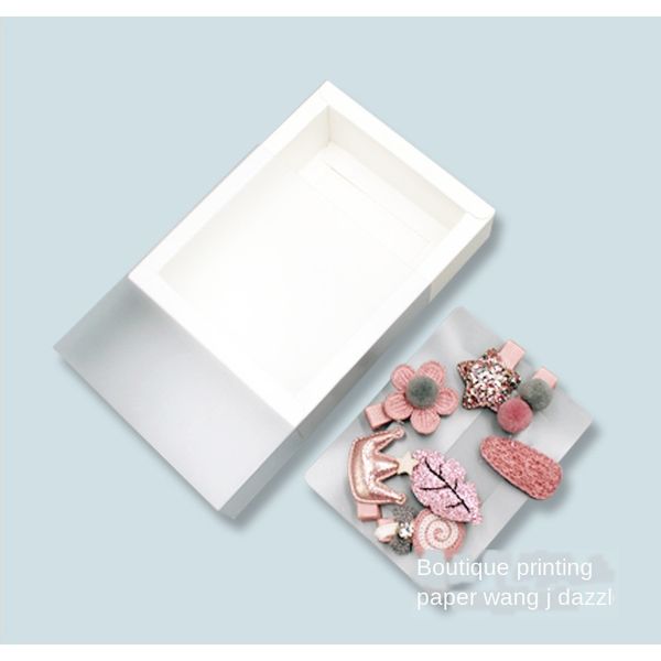 

10 шт. лот пвх ящик упаковочная коробка складной kraft paper box для ювелирных изделий цветочная помада подарочная коробка cajas de corton n