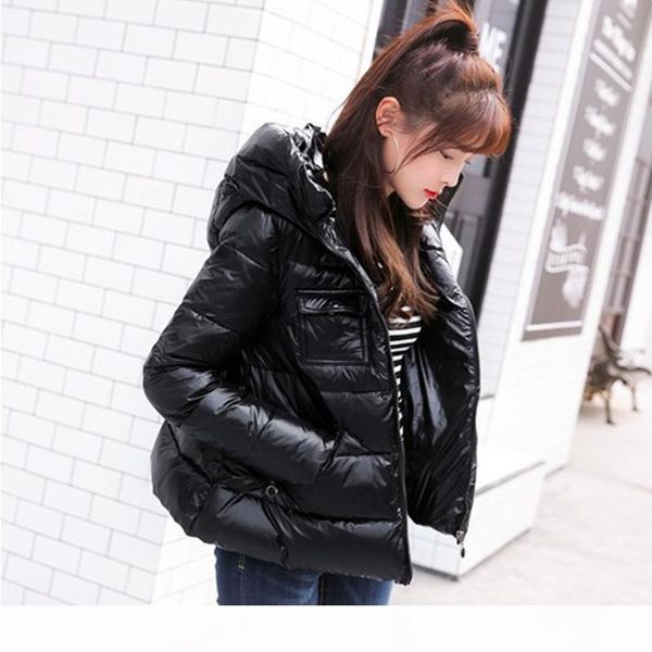 

engayi brand women parkas winter snow duck coat hick down female jacket s1031, Black