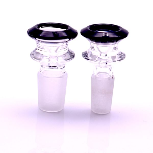 2022 novo 14mm tigela 18mm tigelas de vidro cor mistura bong tigela peça masculina para tubos de água Dab copos de plataforma fumar tigelas