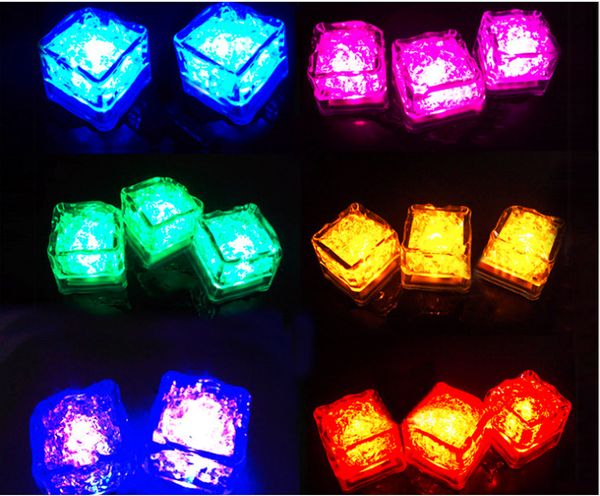 

ice cube water-actived led light put into water drink flash automatically for party wedding bars christmas outlet31hj