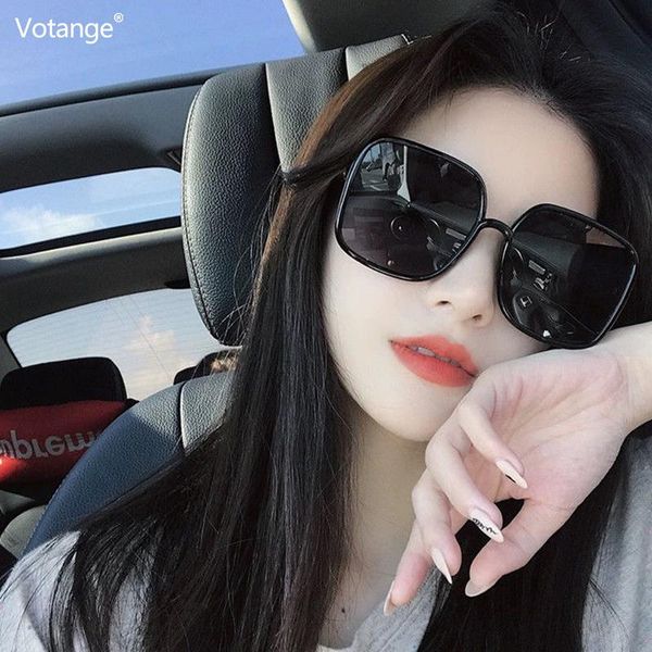 

sunglasses women vintage sun glasses oversized square frame uv400 2021 fashion trend e088, White;black