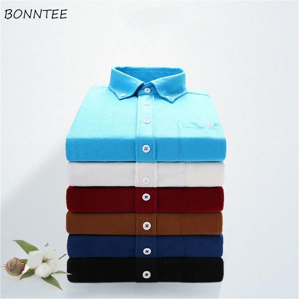 

men shirts solid color -5xl large size fitness slim dress shirt spring autumn mens business formal outwear simple daily male1, White;black