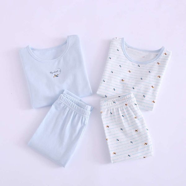 

children's underwear cotton parents boys cloth autumn pants set baby pajamas two pack, Blue;red