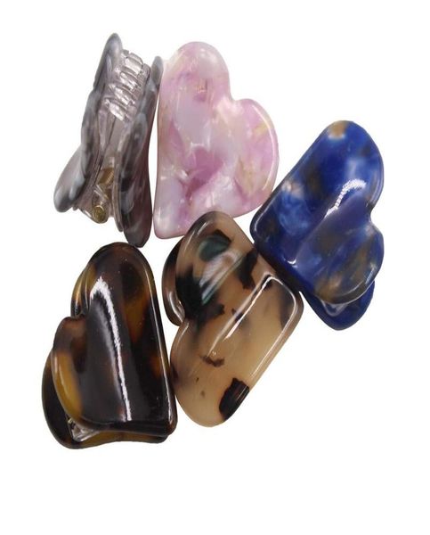 

15 смолы аллигаторные клипы сердечные волосы коготь клипы длинные акриловые волосы волосы для женщин леди jullbps, Slivery;white