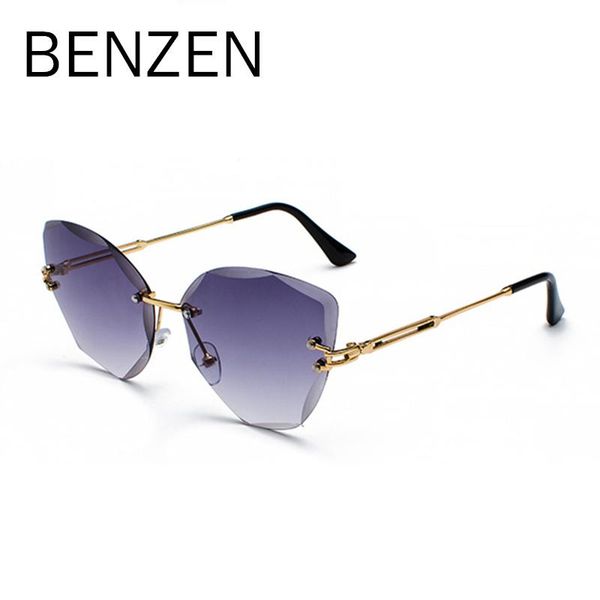 

sunglasses dofta luxury rimless cat eye for women vintage ladies sun glasses shades uv 400 6609, White;black