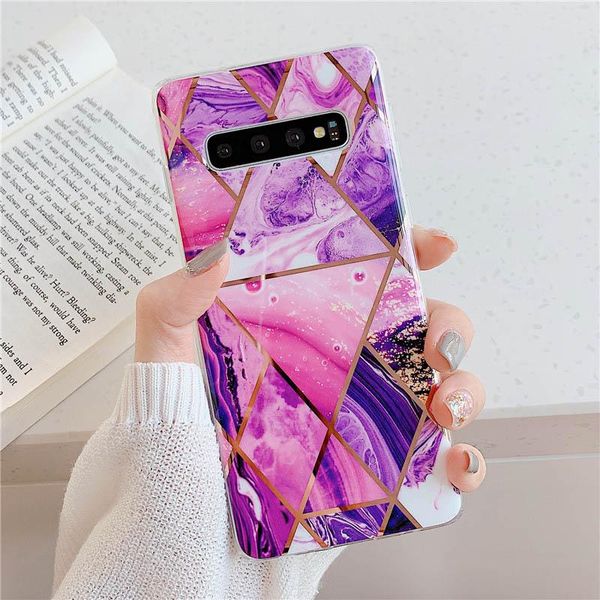 

flykylin art splice marble case for samsung galaxy s10 plus s10e s8 s9 back cover on a50 a70 shell tpu imd silicone sqcmvw