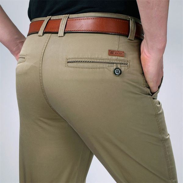 

icpans style thin casual pants mens straight black khaki pants trousers for men big size 29-36 38 40 42 201218